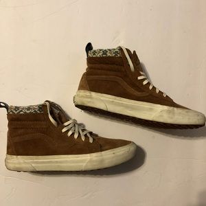 Vans brown suede shoes